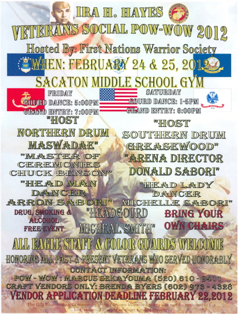 Ira H. Hayes Veteran's Pow-Wow 2012